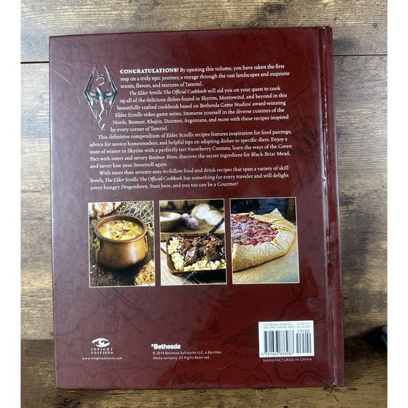 Elder Scrolls: the Official Cookbook by Chelsea Monroe-Cassel (2019, Hardcover) - Picture 2 of 4